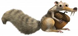 Ice Age Scrat Squirrel Transparent PNG Clip Art Image | fondant ...