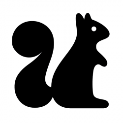 Clipart Squirrel Silhouette - Clip Art Library