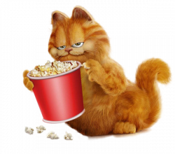 Garfield with Popcorn PNG Free Clipart | PoPCoRn! | Pinterest ...