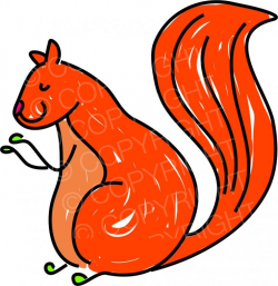 Red Squirrel, Whimsical Cartoon Animal Clip Art – Prawny ...