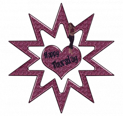 Happy thursday heart star animated - StoreMyPic