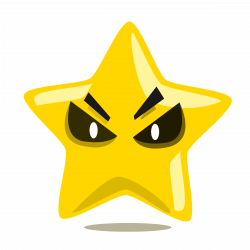 Clipart - Evil Star character cute