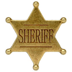 REMINDER: Sheriff stars have circles at the end of each point: NO ...