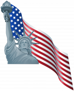 American Flag and Statue of Liberty PNG Clip Art | Gallery ...