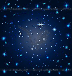 Night sky with stars - vector clip art | Night sky / peter ...