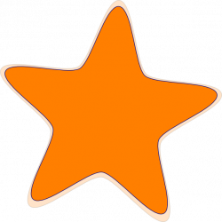 Orange Star Clip Art at Clker.com - vector clip art online, royalty ...