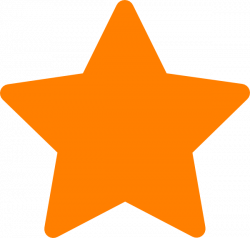 Star-orange Clip Art at Clker.com - vector clip art online, royalty ...