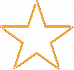 Clipart - Pencil Star