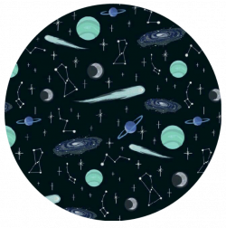space star planet galaxy circle aesthetic blue black...