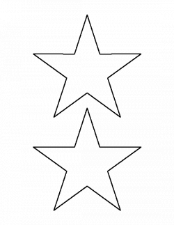 5 inch star pattern. Use the printable outline for crafts, creating ...