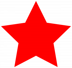 Clipart - simple red star