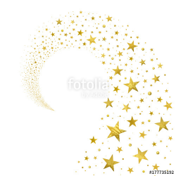 Swirl of Gold Stars