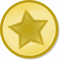 Clipart - Yellow circled star