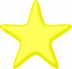 Clipart - 3D yellow star