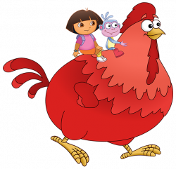 Image - Dora the Explorer Big Red Chicken Character Walking.png ...