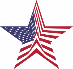 Clipart - America Flag Star