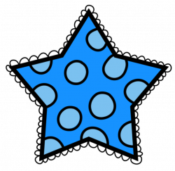 Stars clipart polka dot - Pencil and in color stars clipart polka dot