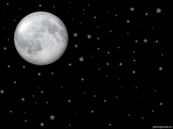 Full Moon With Stars Backgrounds For PowerPoint - Science ...