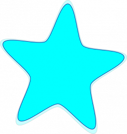 Bright Neon Blue Star Clip Art at Clker.com - vector clip art online ...