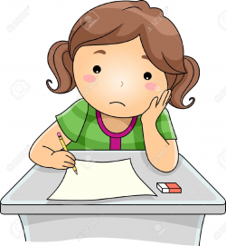 free clip art for filling out forms | Sad Student Clipart ...