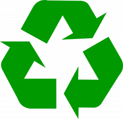 Dark green universal recycling symbol / logo / sign - http://www ...
