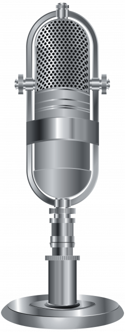 Studio Microphone Silver PNG Clip Art Image | Gallery Yopriceville ...