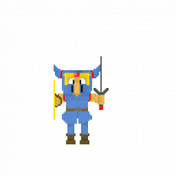 The warrior (Sprite like) - Pixel Art Studio