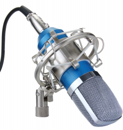 Recording studio microphone transparent image