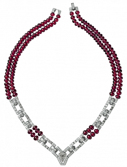 Red and White Necklace PNG Clipart - Best WEB Clipart