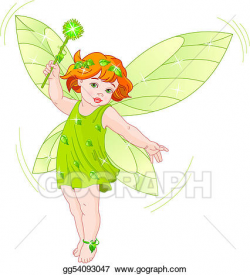Vector Illustration - Summer baby fairy. EPS Clipart ...