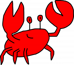 Clipart - Friendly crab