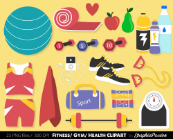 Summer Fitness Cliparts - Cliparts Zone