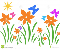 Summer+Flowers+Clip+Art+Free | Stock Photo: Sunny scene ...