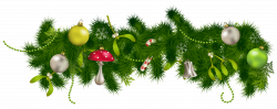 Transparent Christmas Pine Garland Decor PNG Clipart | Gallery ...