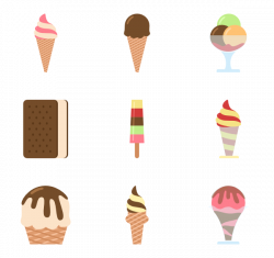 29 summer ice cream icon packs - Vector icon packs - SVG, PSD, PNG ...
