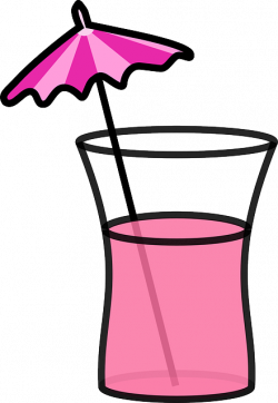 cocktail, beverage, drink, pink, summer, umbrella | Clipart ...