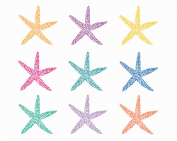 Starfish off sale digital clip art ocean clipart summer clip ...
