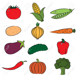 Summer Vegetables Clipart