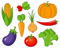 Summer Vegetables Clipart