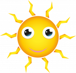 Clipart - Happy Cartoon Sun
