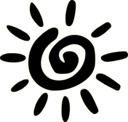 Doodle Sun Black Clip Art at Clker.com - vector clip art ...