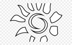 Drawn Sun Outline - Coloring Logo Icon Clipart (#3386093 ...