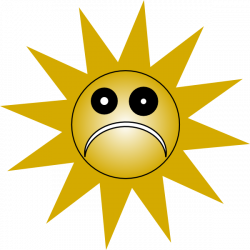Grumpy Sad Sun Clip Art at Clker.com - vector clip art online ...