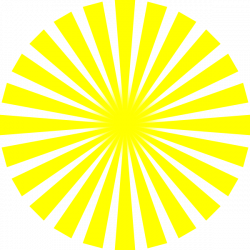 Yellow Sun Rays Clip Art at Clker.com - vector clip art online ...