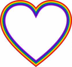 Heart Rainbow Clip Art (50+)