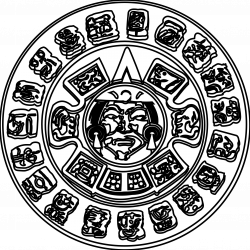 28+ Collection of Mayan Sun Drawing | High quality, free cliparts ...