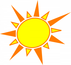 Yellow And Orange Sun Clip Art at Clker.com - vector clip art online ...