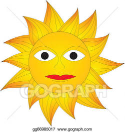 Vector Art - Sun sketch. EPS clipart gg66985017 - GoGraph