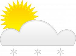 Clipart - sun snow