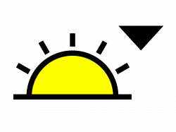 Clipart - Sunset symbol